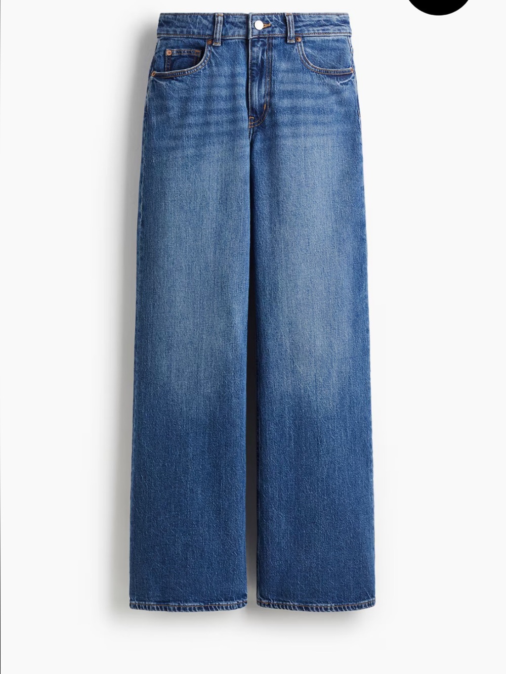 H&M HARPER HIGH RISE WIDE LEG JEANS - Picture 2 of 5